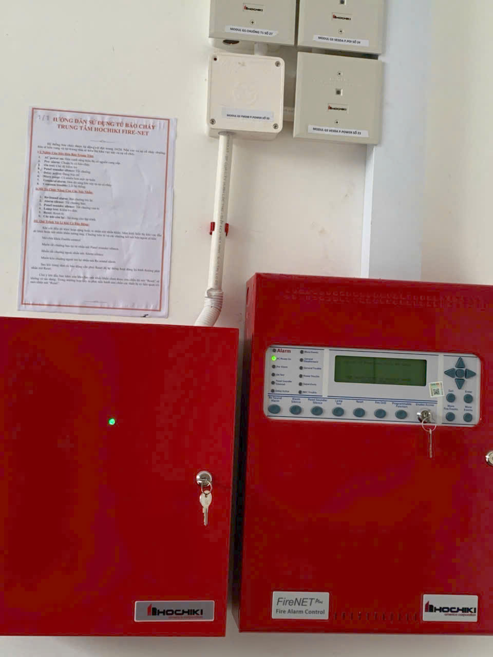 Tủ trung tâm báo cháy địa chỉ Hochiki FireNET Plus và module